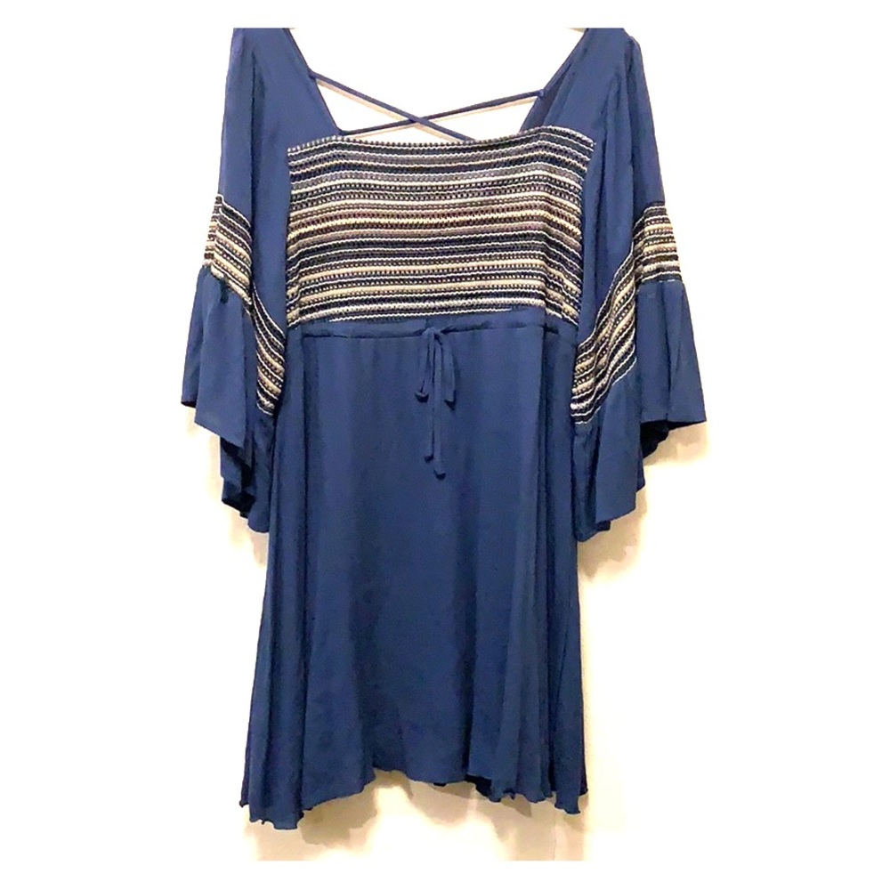 Boho Navy Dress